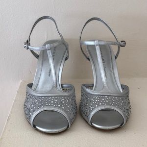 Adrianna Papell T-strap rhinestone heels